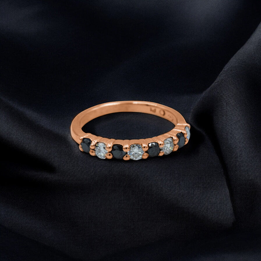 Eternity diamond wedding band