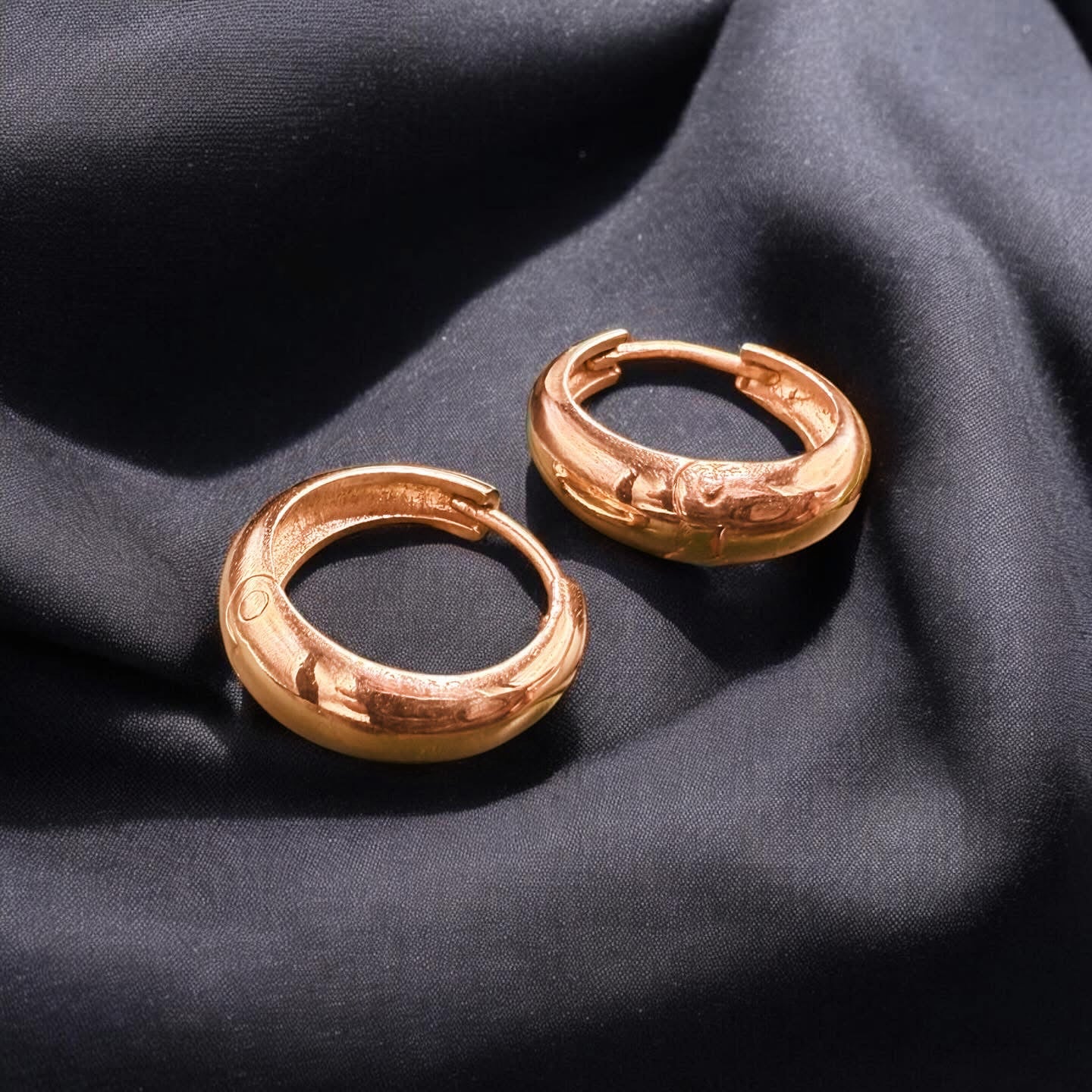 9ct gold Huggies earrings