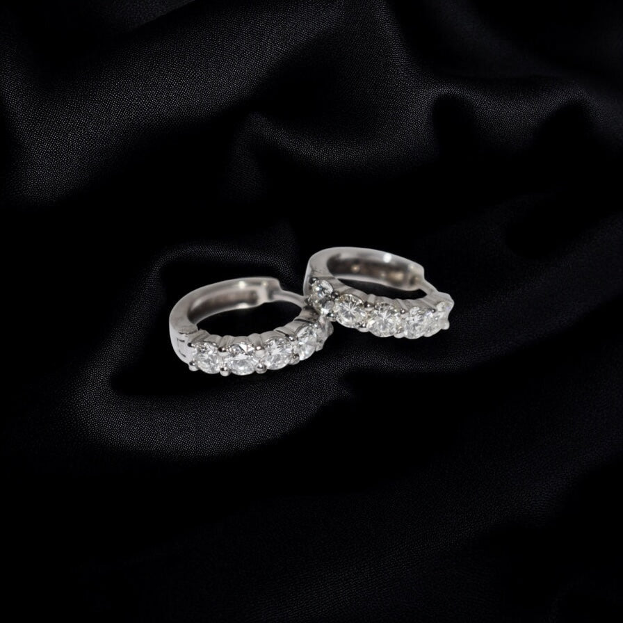 9ct gold Diamond Huggies