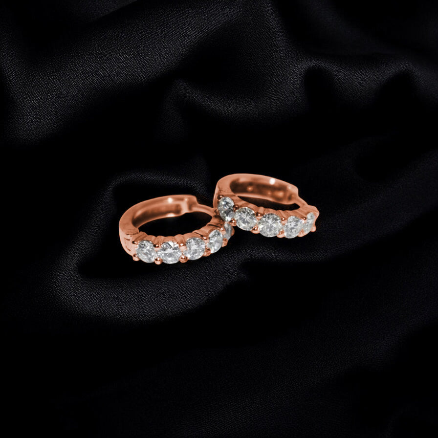 9ct gold Diamond Huggies