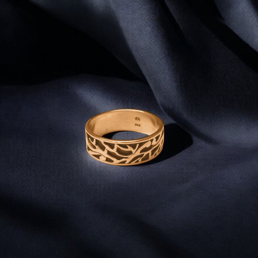 Forest men's wedding band