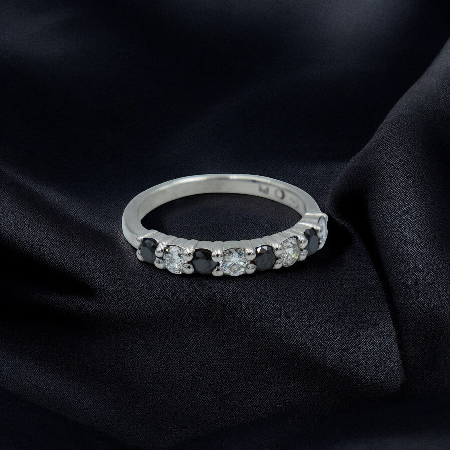 Eternity diamond wedding band